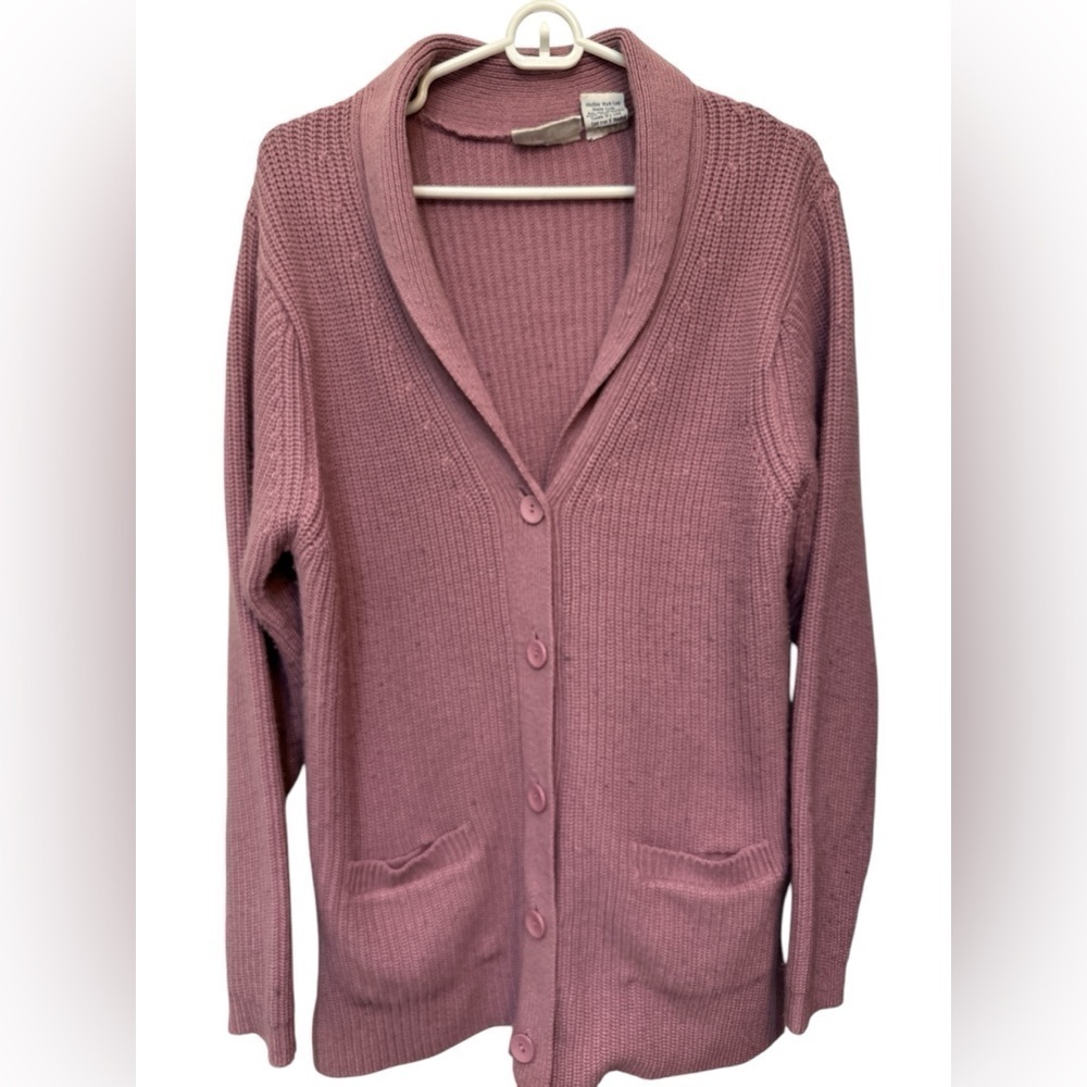 Blair Shaker Knit Pink Cardigan Sweater